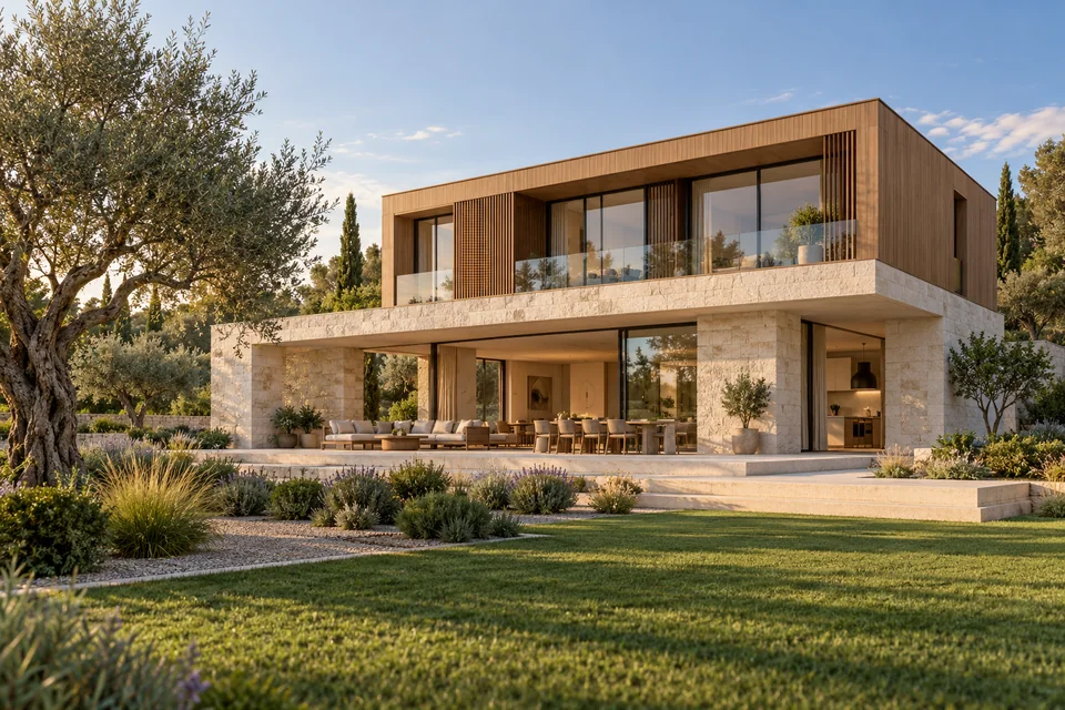 Garden villa.