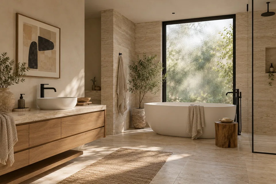 Travertine calm.